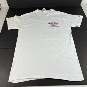 VTG Hard Rock Cafe Washington DC Shirt Fits Medium White Short Sleeve Tee Tag L